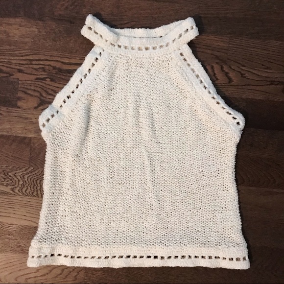 LINE Cream Knit Top - Size L - Picture 1 of 4